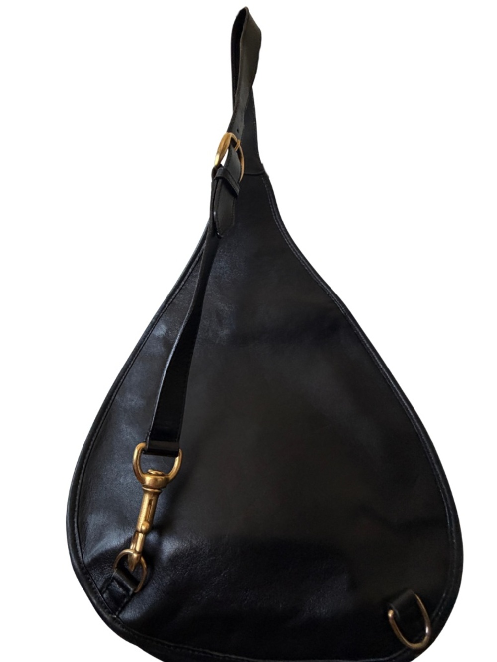 Vintage Gucci Horsebit Black Leather Sling Bag - Picture 4 of 9